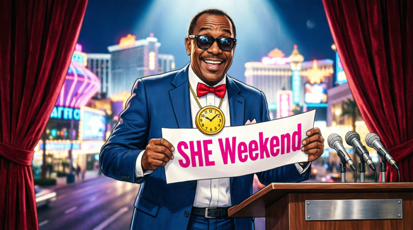 Flavor Flav's Passionate Speech for 'SHE Weekend' Hilariously Interrupted